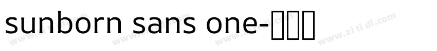 sunborn sans one字体转换